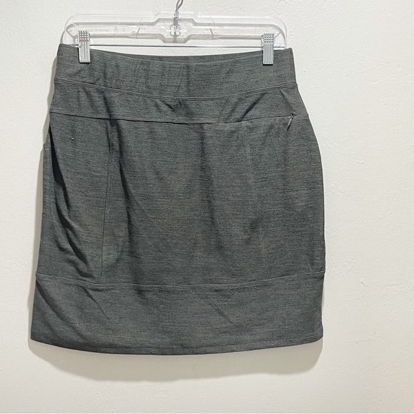 TOAD & CO Women’s Gray Marled INTERMOSSO Skirt Three Pockets Pull On Size Small - Picture 2 of 7